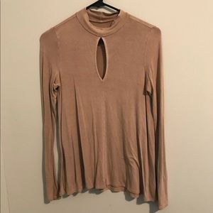 American Eagle Mock Neck Blouse